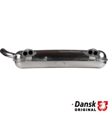 Exhaust rear, with one Ø57 mm tail pipe. Made of polished stainless steel