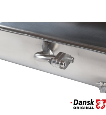 Exhaust rear, with one Ø57 mm tail pipe. Made of polished stainless steel