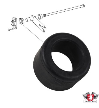 Rubber sleeve for torsion bar