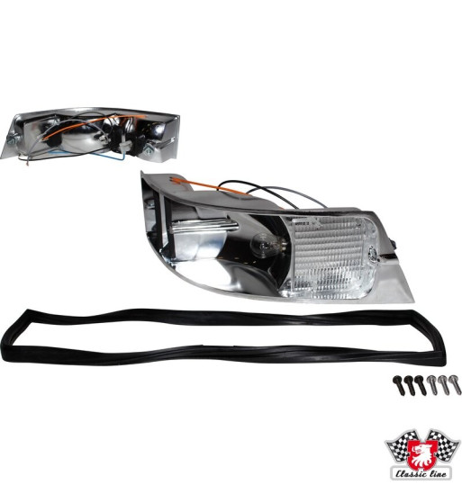 Obudowa lampy tylnej (metalowa) z żarówką i uszczelką, prawa
Obudowa lampy tylnej (metalowa) z żarówką i uszczelką, prawa