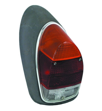 Lampa tylna z czerwonym/pomarańczowym/przezroczystym szkłem, lewa, bez znaku E
