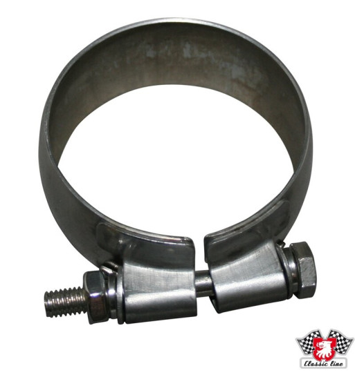 Exhaust clamp with bolt and nut, Ø75 mm Exhaust clamp with bolt and nut, Ø75 mm