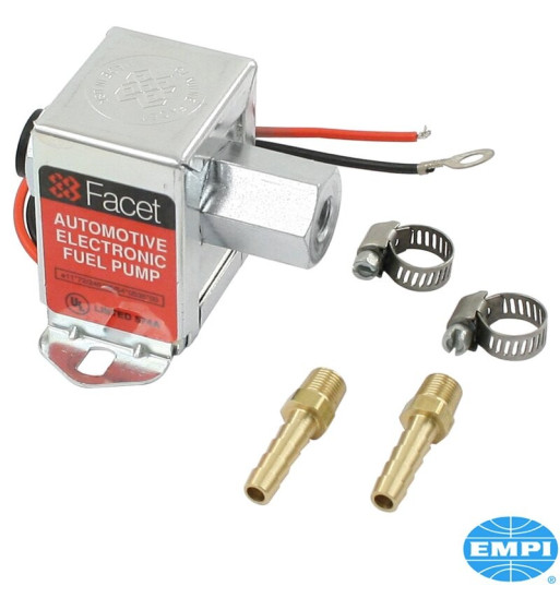 Pompa paliwa, elektryczna, 12 V, 114 litrów/godzinę, z przyłączami i zaciskami, FACET
Pompa paliwa, elektryczna, 12 V, 114 litrów/godzinę, z przyłączami i zaciskami, FACET