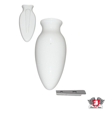 Wazon na kwiaty, ceramiczny. bez nadruku kwiatowego. Z klipsem ułatwiającym montaż
