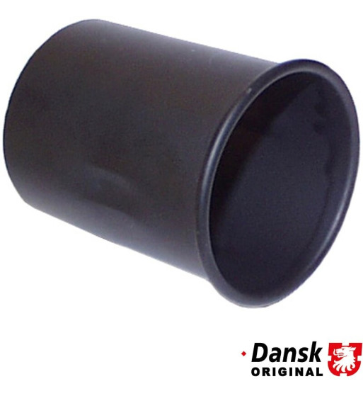 Exhaust tip. Fits Ø60 mm tail pipe. Made of black painted steel