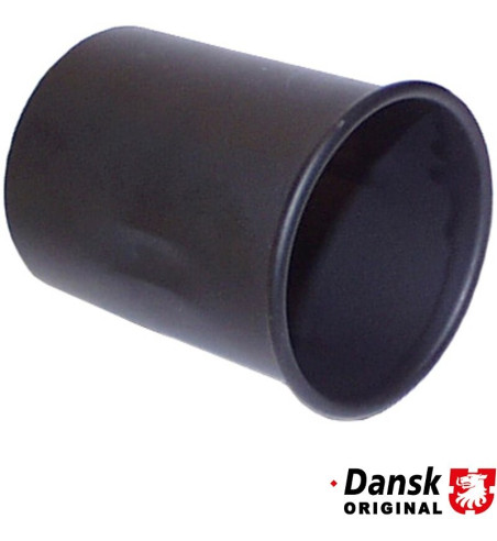 Exhaust tip. Fits Ø60 mm tail pipe. Made of black painted steel