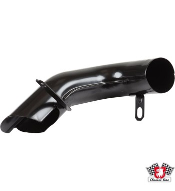Pipe for warm air, black