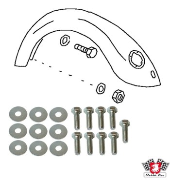 Wing mounting kit with washers, galvanized