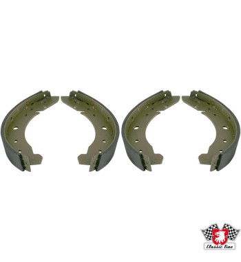 Brake shoe set with linings, front/rear, 230x30 mm