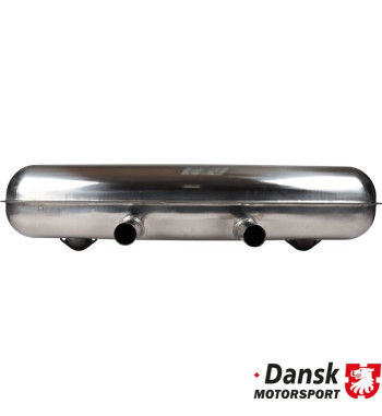 Exhaust rear, Sport, with two Ø50 mm tail pipes. Made of polished stainless steel