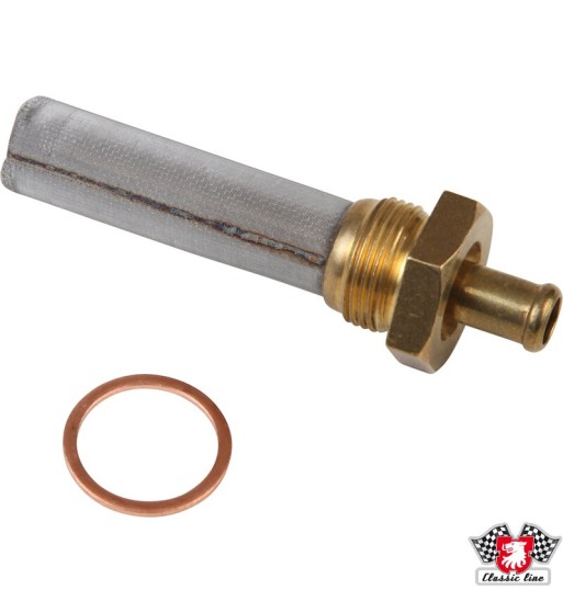 Złączka przewodu paliwowego z sitkiem, gwint 22 mm i złączką przewodu paliwowego 10 mm Złączka przewodu paliwowego z sitkiem, gwint 22 mm i złączką przewodu paliwowego 10 mm