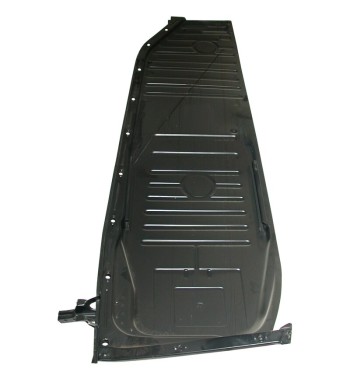 Floor pan with seat runners, left