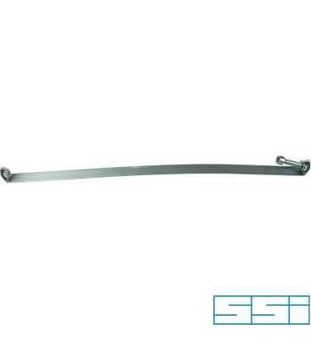 Metalowa opaska wydechowa, 598 mm, lewa, stal nierdzewna
