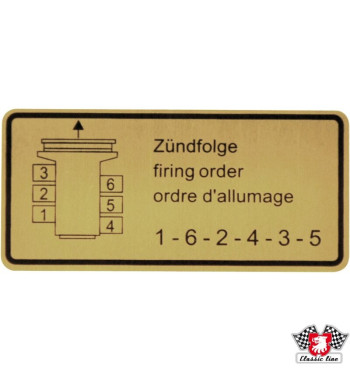 Naklejka, kolejność zapłonu
