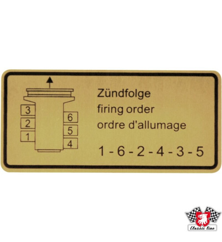 Naklejka, kolejność zapłonu
