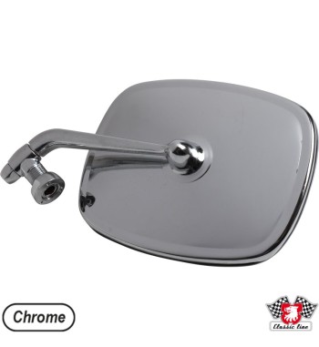 Lustro boczne, chromowane, lewe