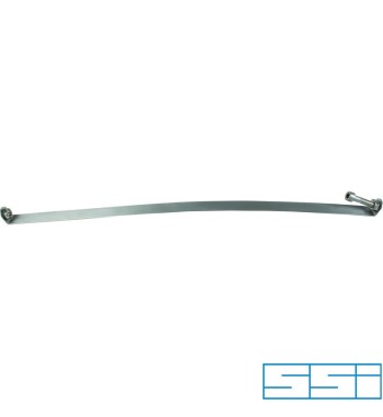 Pasma metalowa wydechu, 648 mm, prawa, stal nierdzewna