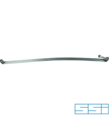 Metalowa opaska wydechowa, 648 mm, prawa, stal nierdzewna
