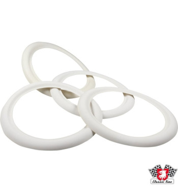 White wall ring, 4 pcs., 15"