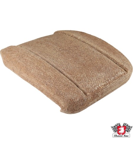 Backrest upholstery, front seat, natural fibers