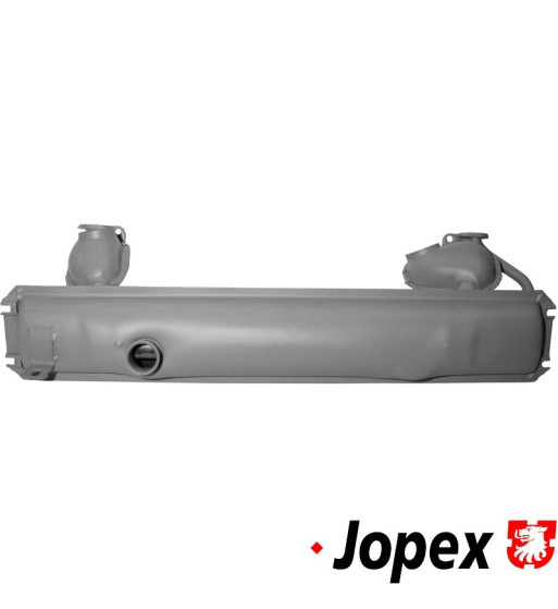 Exhaust rear. Made of steel with grey paint. With TÜV/EEC approval