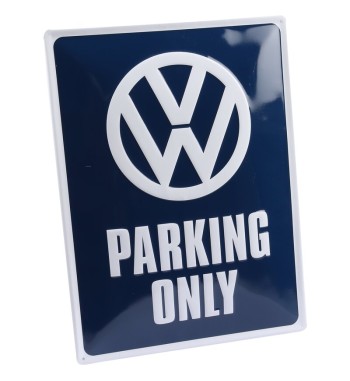 Tylna blaszana tabliczka, Tylko VW Parking, oryginalna