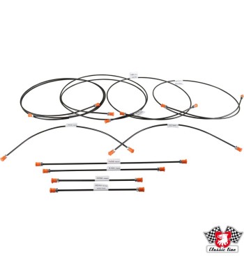 Brake line set for models with brake servo and brake pressure regulator