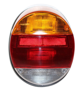 Lampa tylna z czerwonym/pomarańczowym/przezroczystym szkłem, lewa/prawa, bez znaku E
