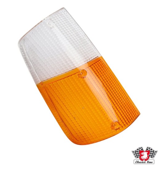 Klosz kierunkowskazu, styl Cibie, pomarańczowy/przezroczysty, przedni, prawy Klosz kierunkowskazu, styl Cibie, pomarańczowy/przezroczysty, przedni, prawy