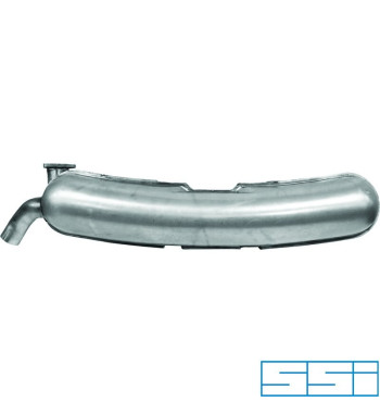 Exhaust rear, with one Ø60 mm tail pipe. Made of stainless steel. With TÜV/EEC approval