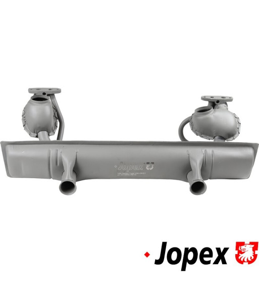 Exhaust rear. Made of steel with grey paint. With TÜV/EEC approval