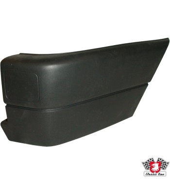Rear bumper corner, plastic, right