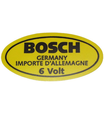 Naklejka, 6 V na cewkę Bosch
