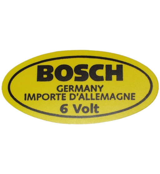 Naklejka, 6 V na cewkę Bosch
Naklejka, 6 V na cewkę Bosch