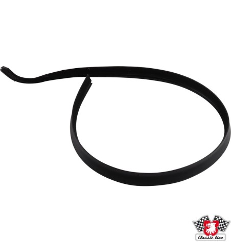 Door window scraper, outer, black, 710 mm, left