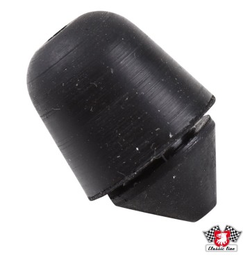 Rubber stop for service flap 