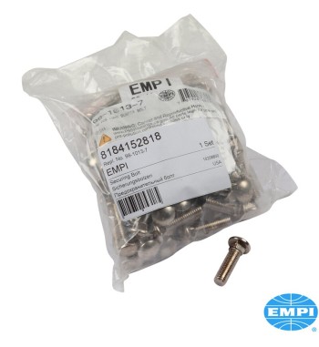 Zestaw śrub do zderzaka, długich, 8x31 mm, chromowanych, 100 sztuk