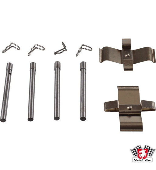 Brake pad hardware kit for "M-caliper", front