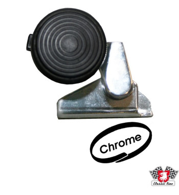 Zamek do okna wentylacyjnego, chrom, prawa

