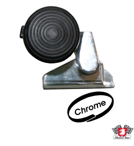 Zamek do okna wentylacyjnego, chrom, prawa
