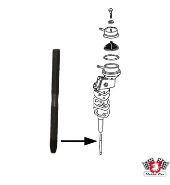 Drążek dociskowy pompy paliwa, 108 mm

