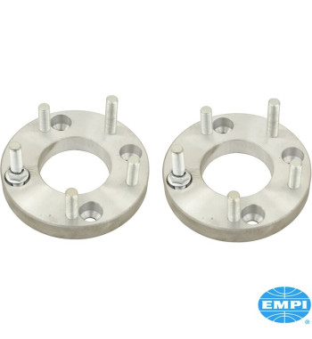 Zestaw adapterów do kół, Porsche 911 koło na 4 śruby VW, 14x1,5 mm, grubość 25,15 mm, aluminium, 2 sztuki
