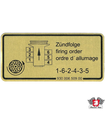 Naklejka, kolejność zapłonu
