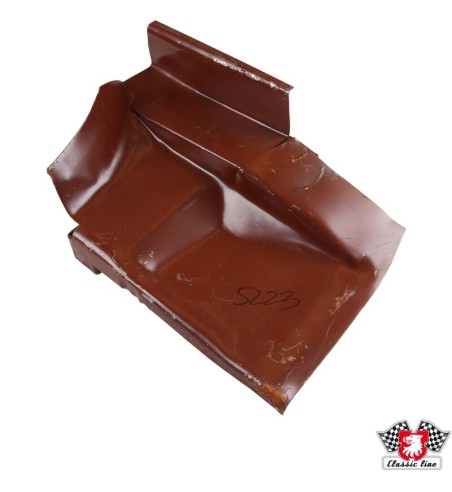 Jack support plate with ex. plate and bracket for trailing arm, rear right