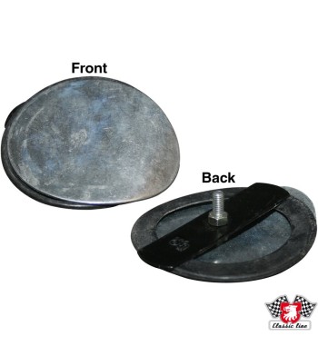 Torsion bar cover, metal/rubber, outer, left/right, one side only