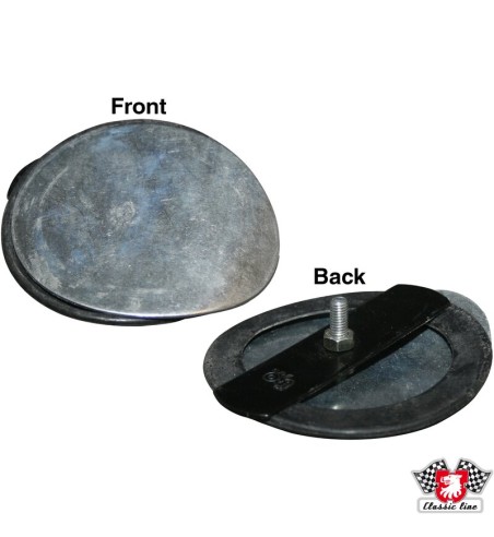 Torsion bar cover, metal/rubber, outer, left/right, one side only