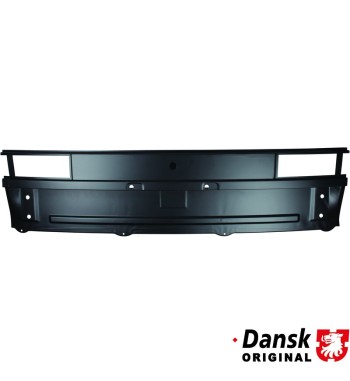 Rear cross panel with cut outs for tail lights