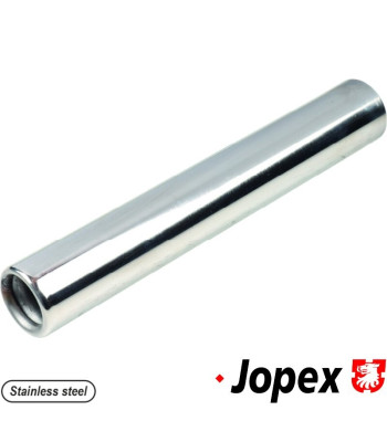 Rura wydechowa, 225 mm, Wykonana ze stali polerowanej
