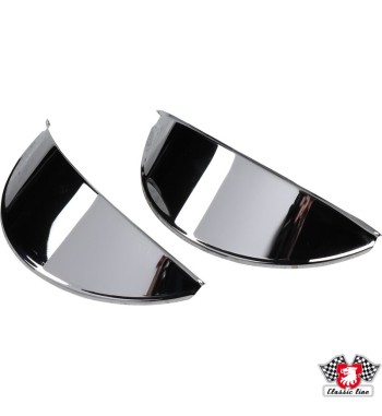 Zestaw do brwi do reflektora, 7", chromowany, 2 sztuki. Pasuje do ramek reflektora
