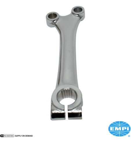 Steering arm, chrome, small shaft, large tie rod end